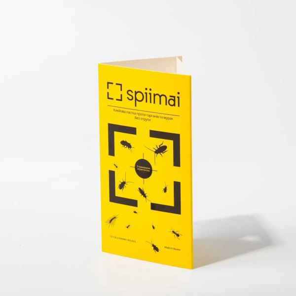 Клейова пастка проти тарганів та мурах ТМ Spiimai
